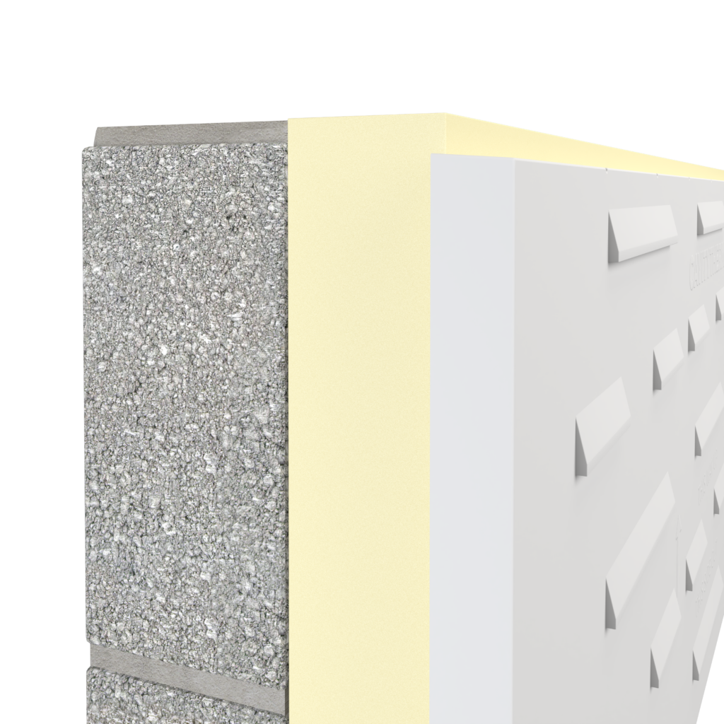 Cavitytherm is a bio-enhanced built-in insulation system that protects against wind driven rain