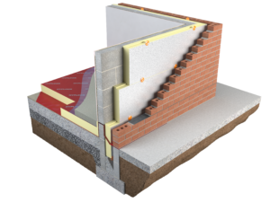 Image of Partial fill xtroliner PIR Insulation Board from Unilin Insulation, formally Xtratherm