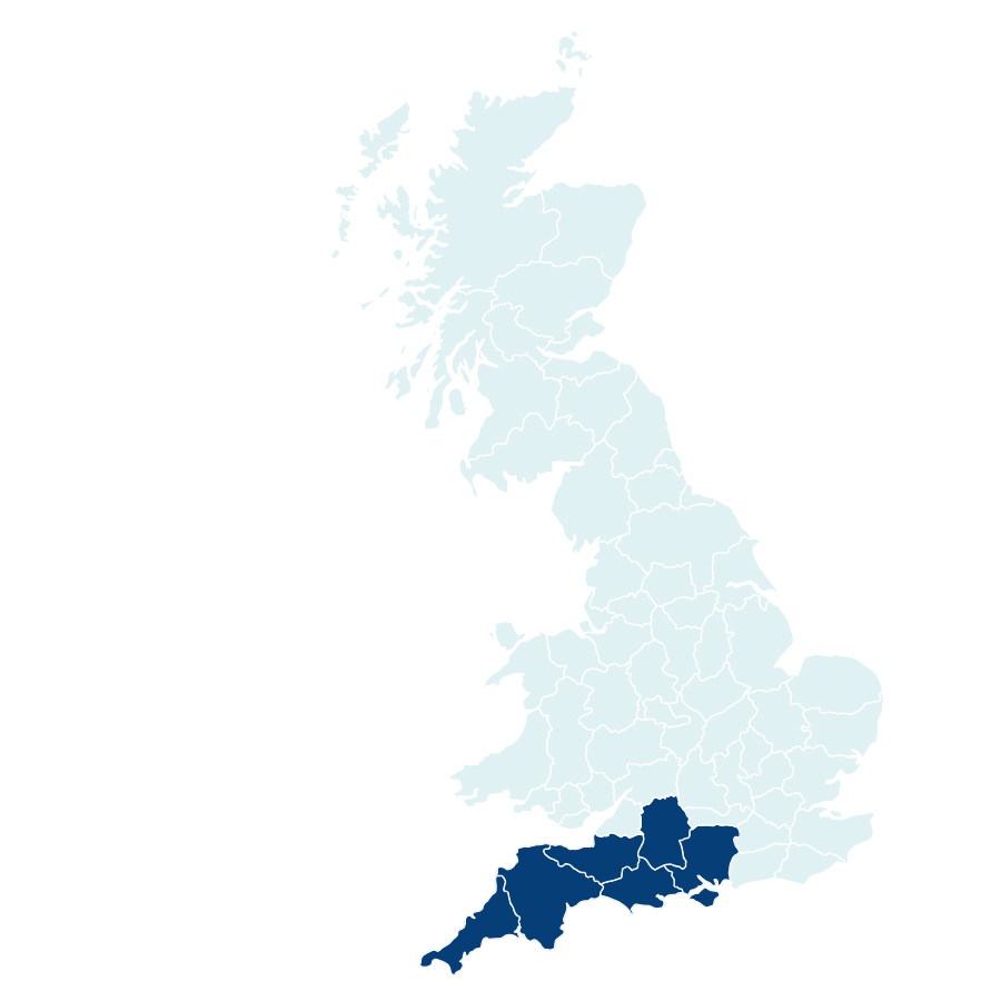 Unilin Insulation Territory Map South England