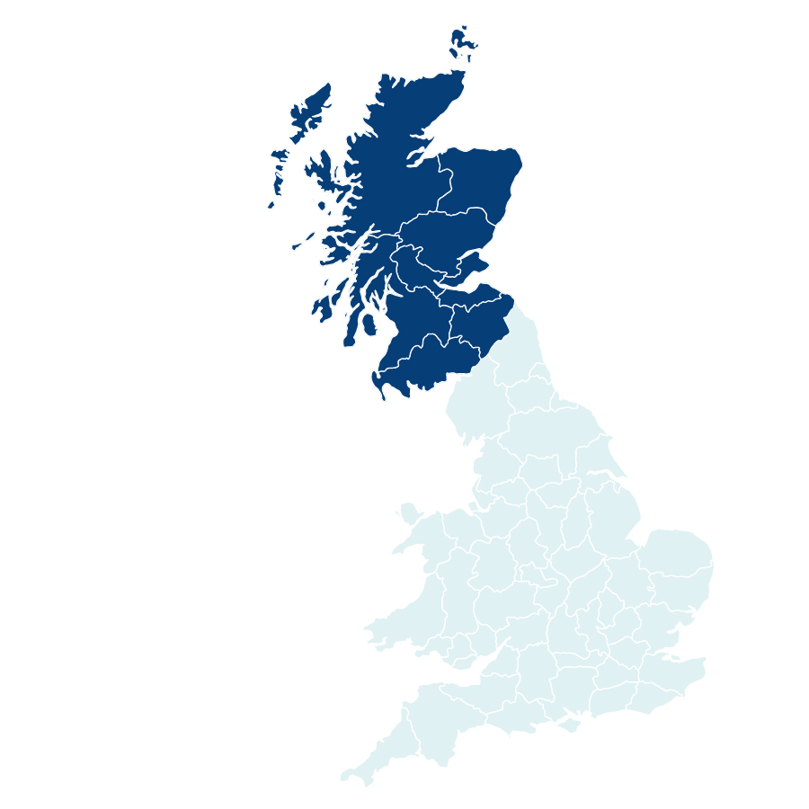Unilin Insulation Territory Map Scotland