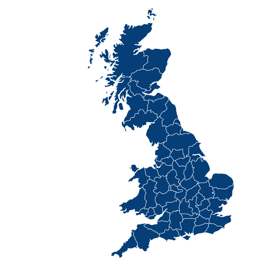 Unilin Insulation Territory Map UK