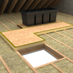 Unilin Insulation image for Walk R insulation in attic