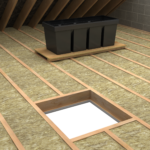 Unilin Insulation image for Walk R insulation in attic