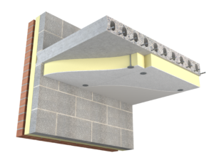 3D image showing insulation being fitted in structural ceiling applications