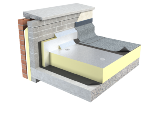 3D Image showing insulation application on a roof