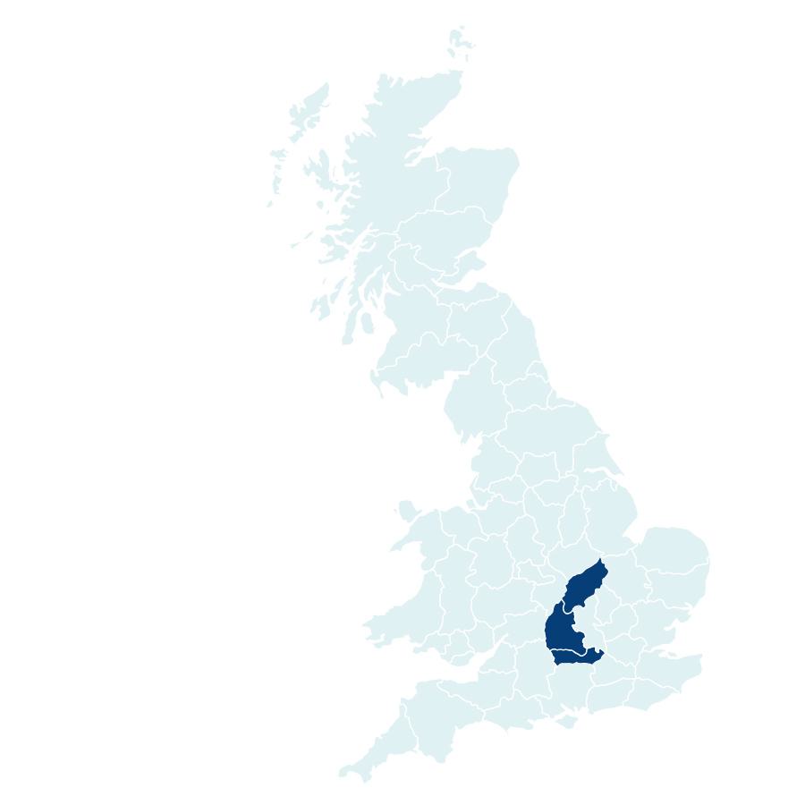 Unilin Insulation Territory map England