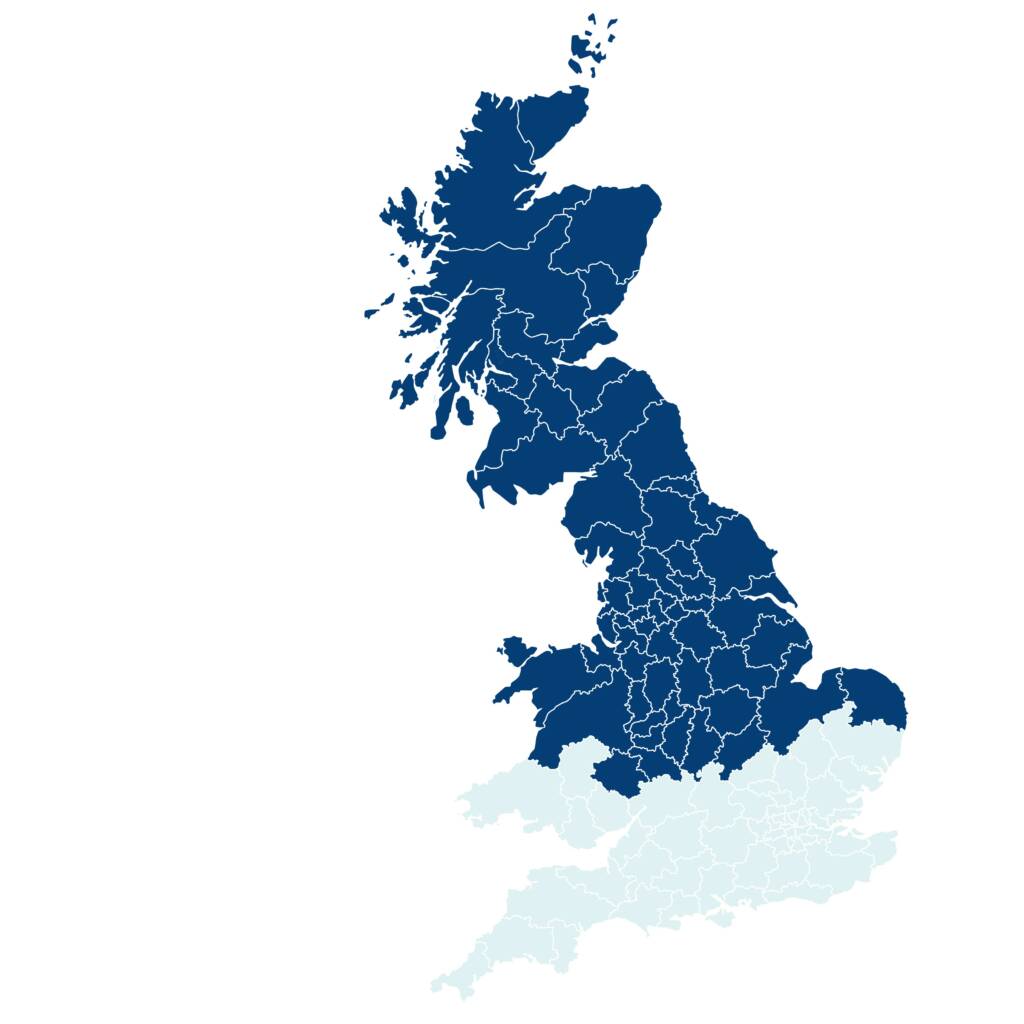 Unilin Insulation Territory Map North England