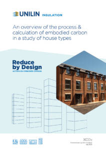 Embodied Carbon Report front page image including report title and IMAGE OF HOUSE